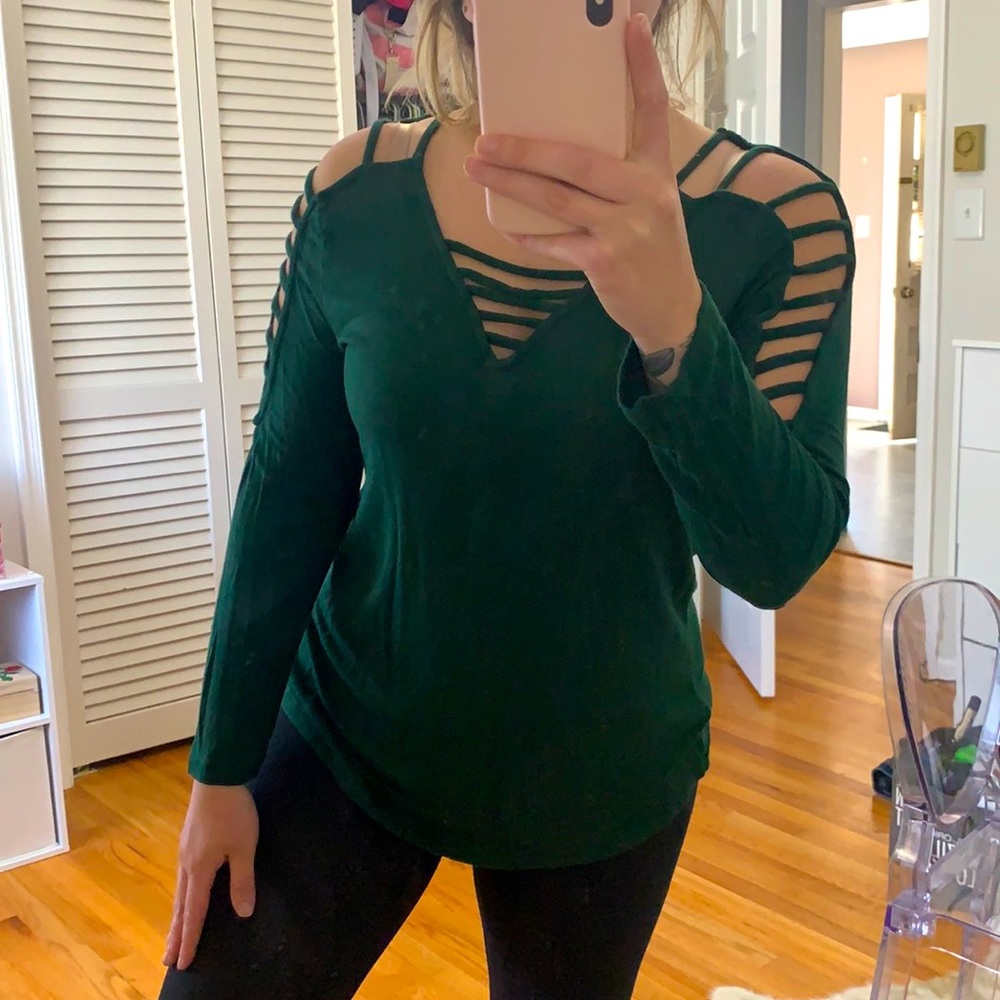 Dark Green Blouse